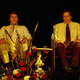 Jack Appel y David Reynolds concentrados para recibir un mensaje extraterrestre en la Unarius Academy of Science. Getty